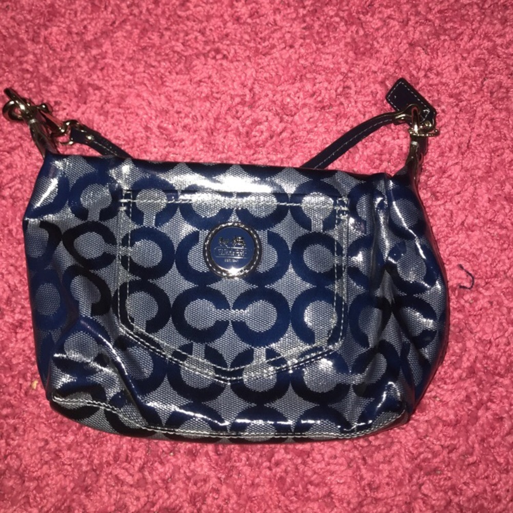 Mini Coach Navy Purse